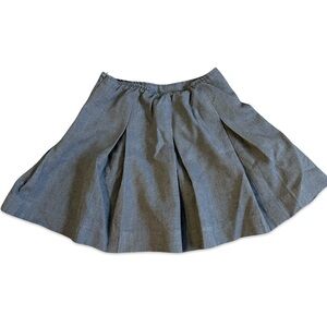 Dennis Gray Pleated School Skirt Uniform Style Size 5